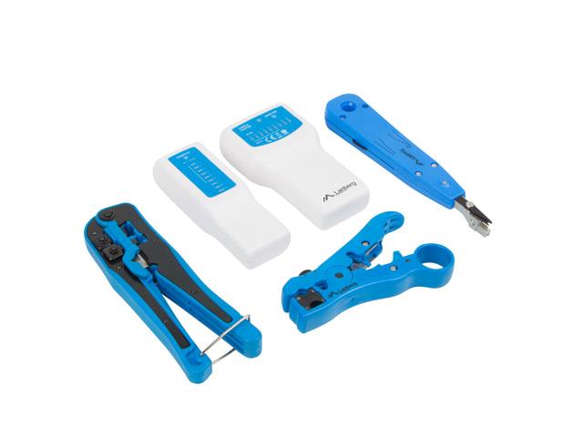LANBERG NT-0302 Netzwerk-Werkzeugset RJ45/RJ11-Kabeltester, 4-teilig - Bild 7