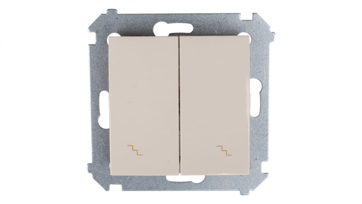 Simon 54 Treppenverbinder doppelt creme DW6/2.01/41 - Bild 4
