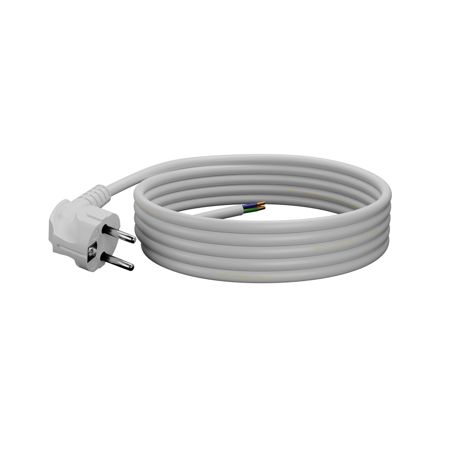 Oem Netzkabel Mit Winkelstecker 3M 3X1,5Mm2 16A Uni-Schuko Weiß