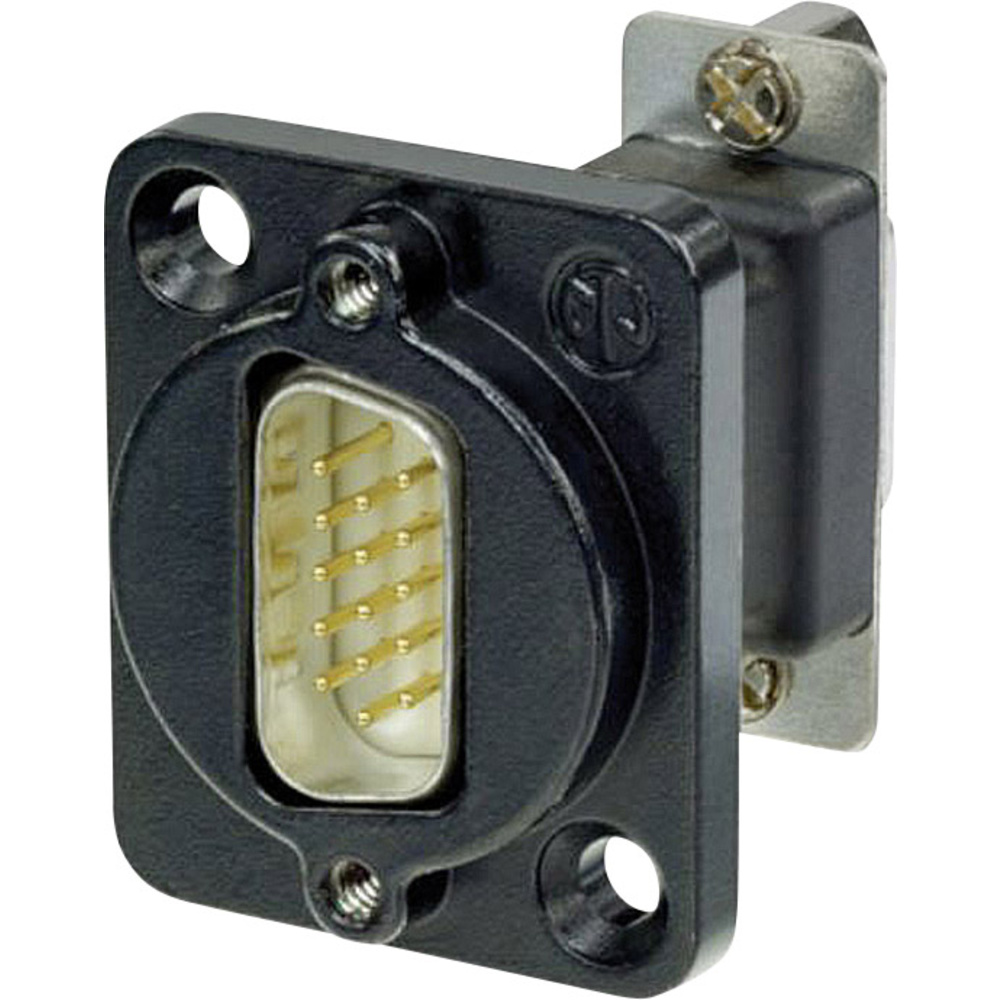 Neutrik Schwarz - Nadb15mf-B D-Sub Adapter D-Sub-Stecker 15Pol. - D-Sub-Buchse 15Pol. 1 St.