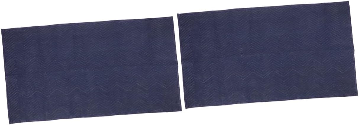 Couverture de déménagement antidérapante bleu foncé, protection des meubles, lot de 2