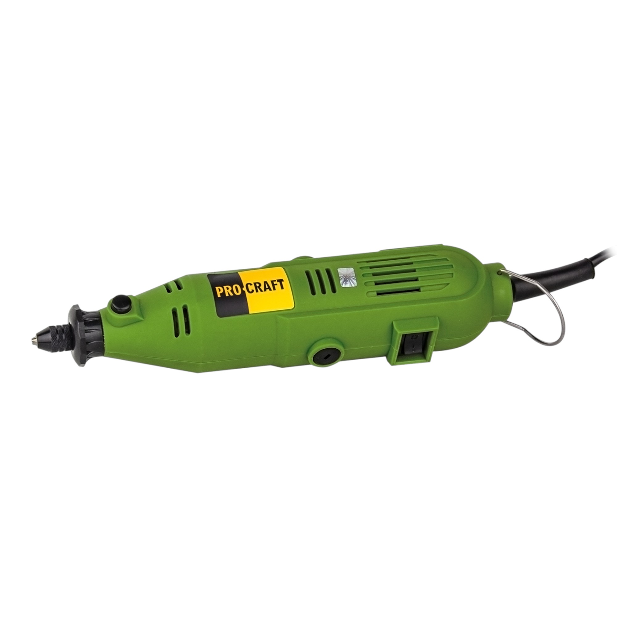 Procraft Pg400 Geradschleifer 130 Watt 3, 2 Mm + Zubehör Set + Koffer