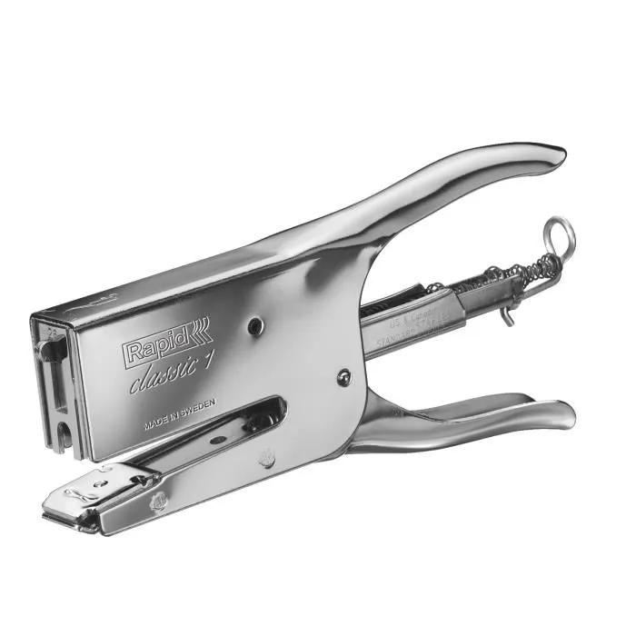 Rapid Versilbert Classic K1 Heftgerät Chrom, Metall