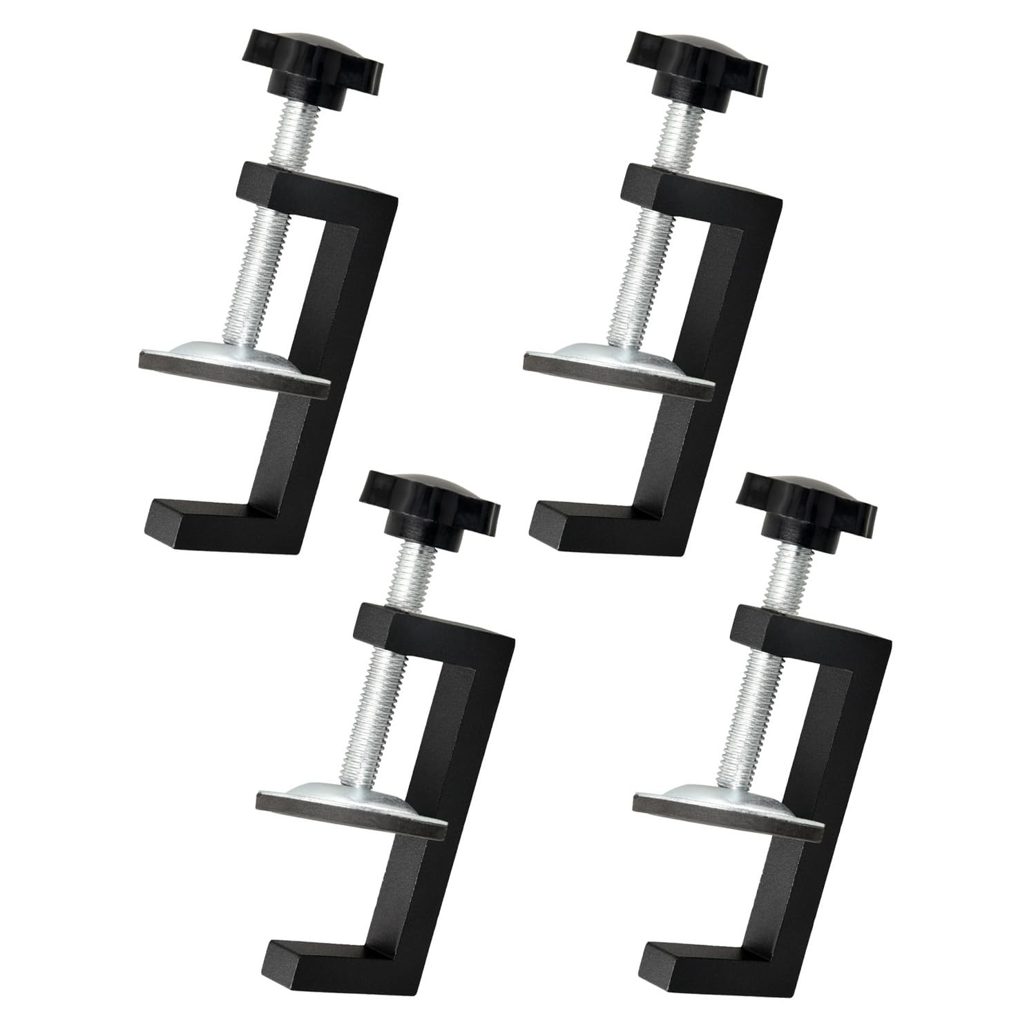 Serre-joint de menuisier réglable en aluminium et acier au carbone, plage de serrage 10-57 mm, lot de 4