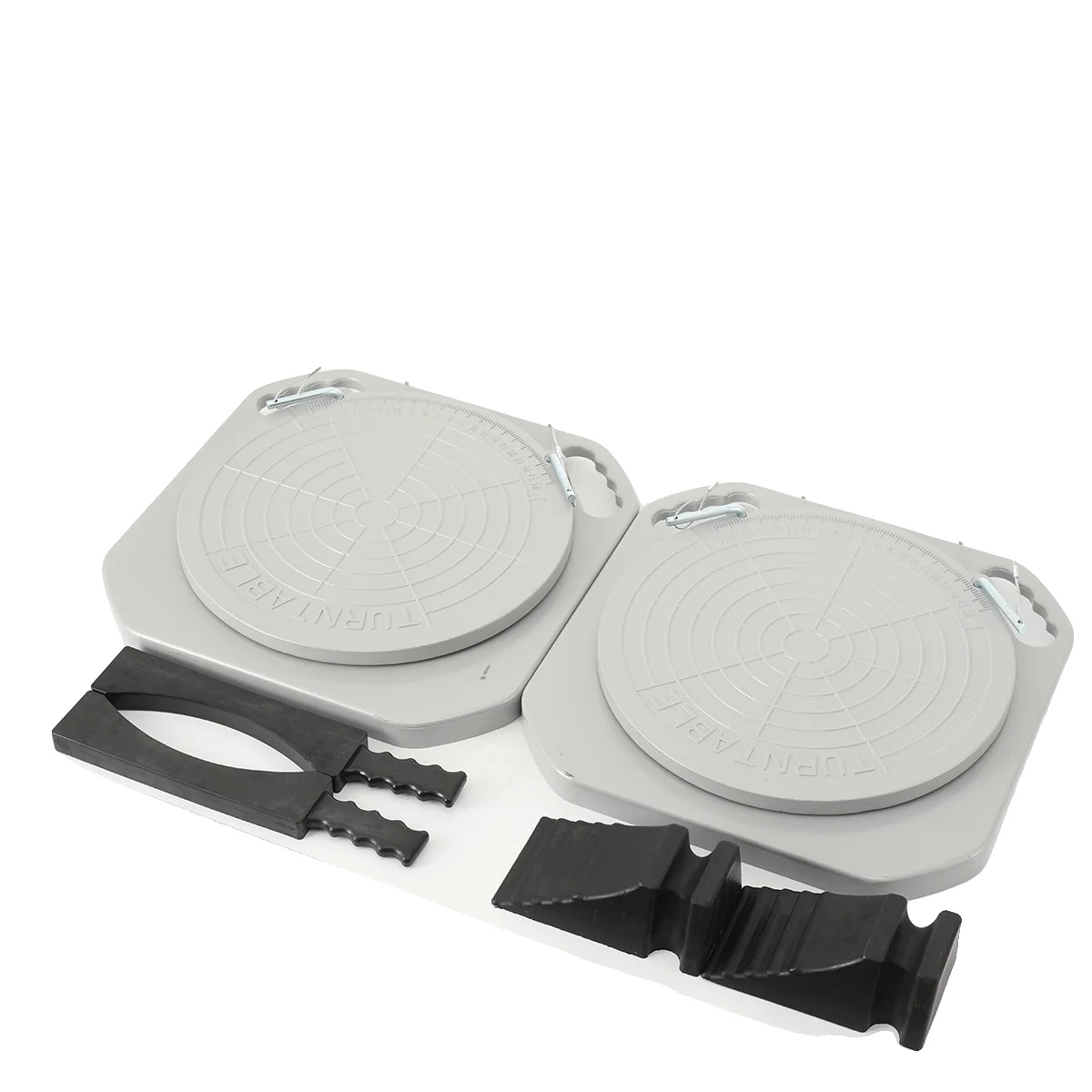 Plaques de rotation pour alignement des roues, alliage de magnésium, 2,5 tonnes, 400 x 400 mm, poignées ergonomiques, paire