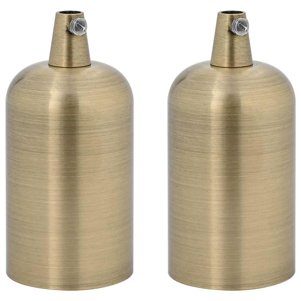 Portalampade 2 Pz Bronzo E27 - Vidaxl