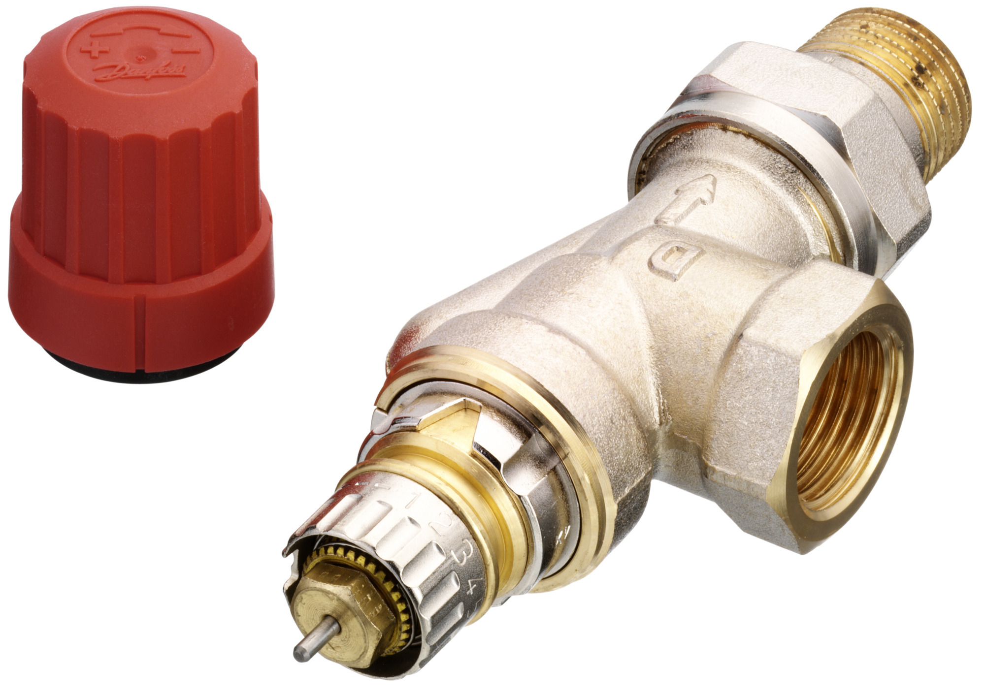 Danfoss - Heizkörperventil Ra-n 15 1/2" Axialventilgehäuse Mit Voreinstellung 013g0153