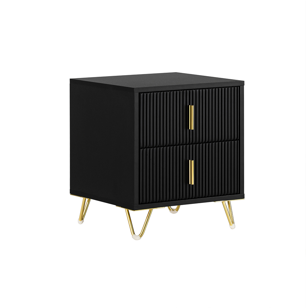SoBuy FBT115 Mesita de noche de 2 cajones para caja, cama con muelles, sofá, mesa auxiliar, mesa para teléfono, mesita de noche