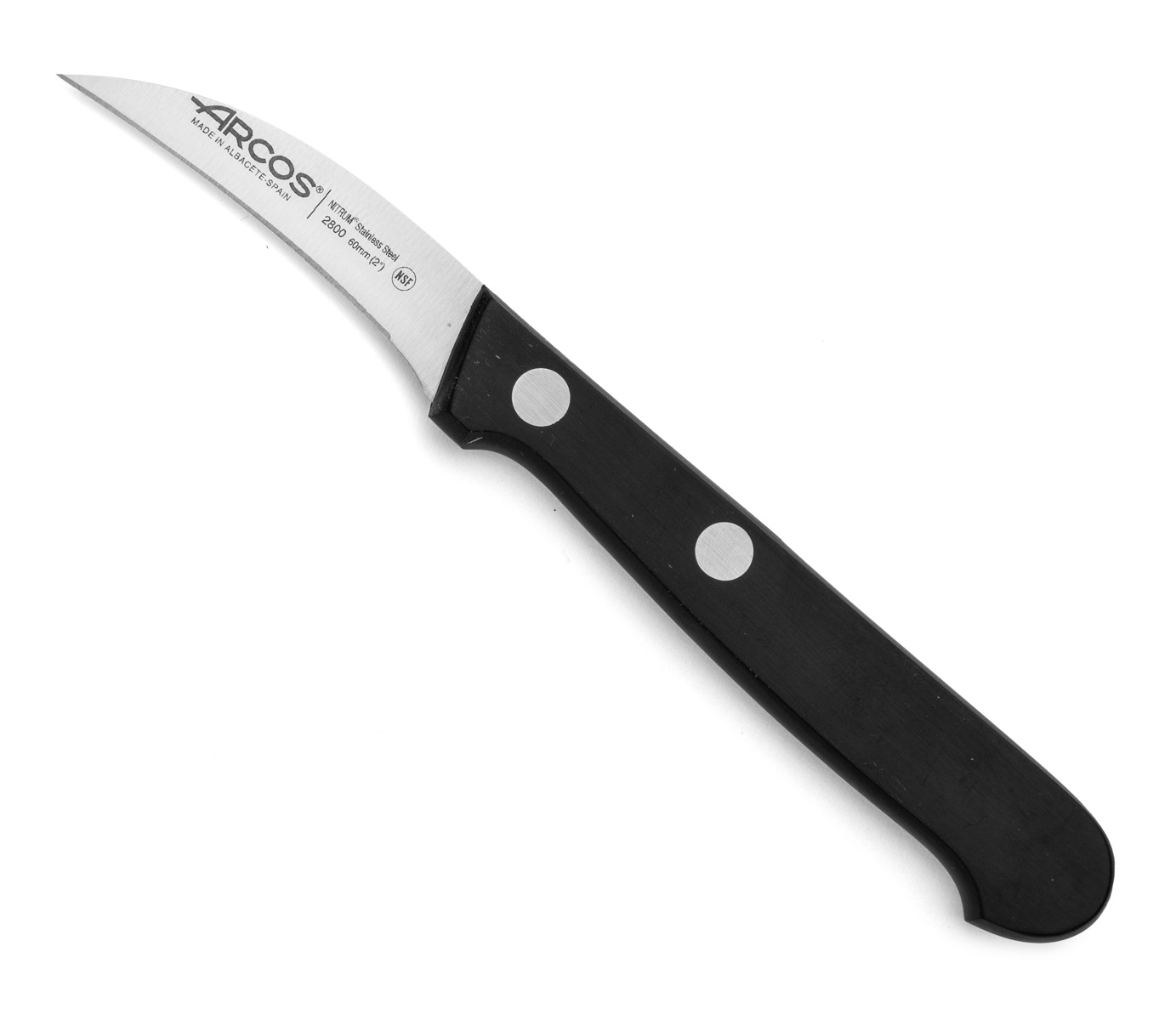Arcos Schwarz Mondador Messer Universal 280004 Aus Nitrumstahl, Mit Mango Aus Polyoxymethylen Und 6 Cm Klinge Im Koffer.