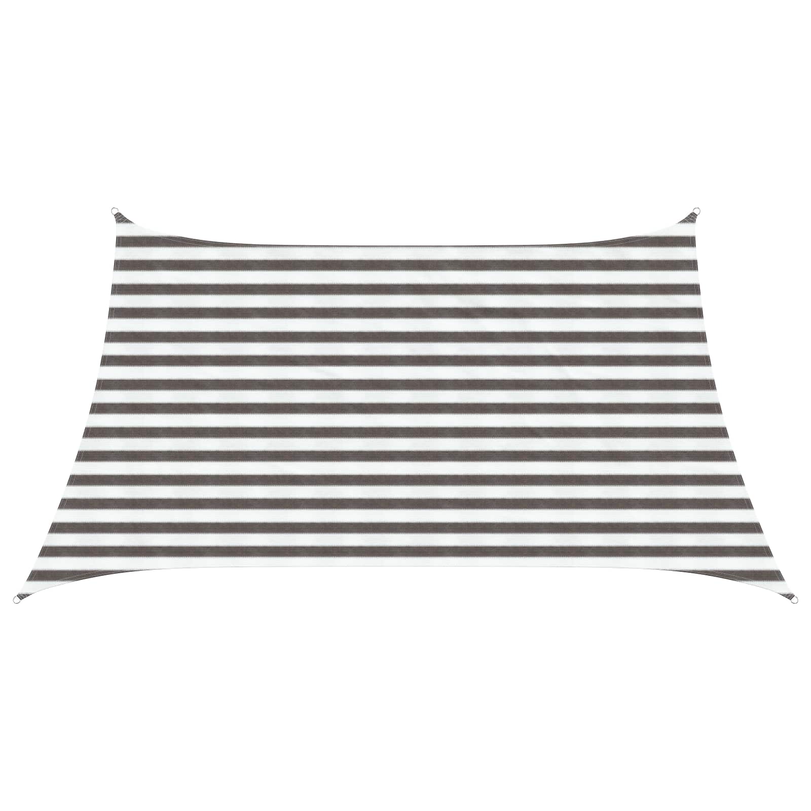 vidaXL Toldo Vela Rectangular 3/4 x 2 m HDPE Gris Claro y Blanco