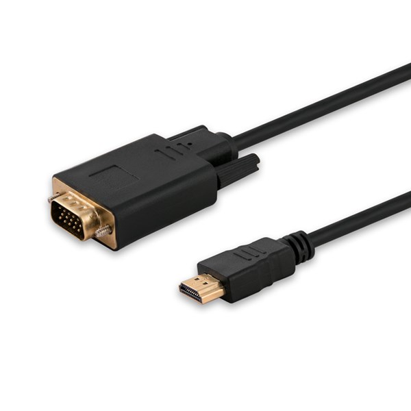 Savio Schwarz Cl-103 Video Cable Adapter 1.8 M Hdmi Type A (Standard) Vga (D-Sub) Black