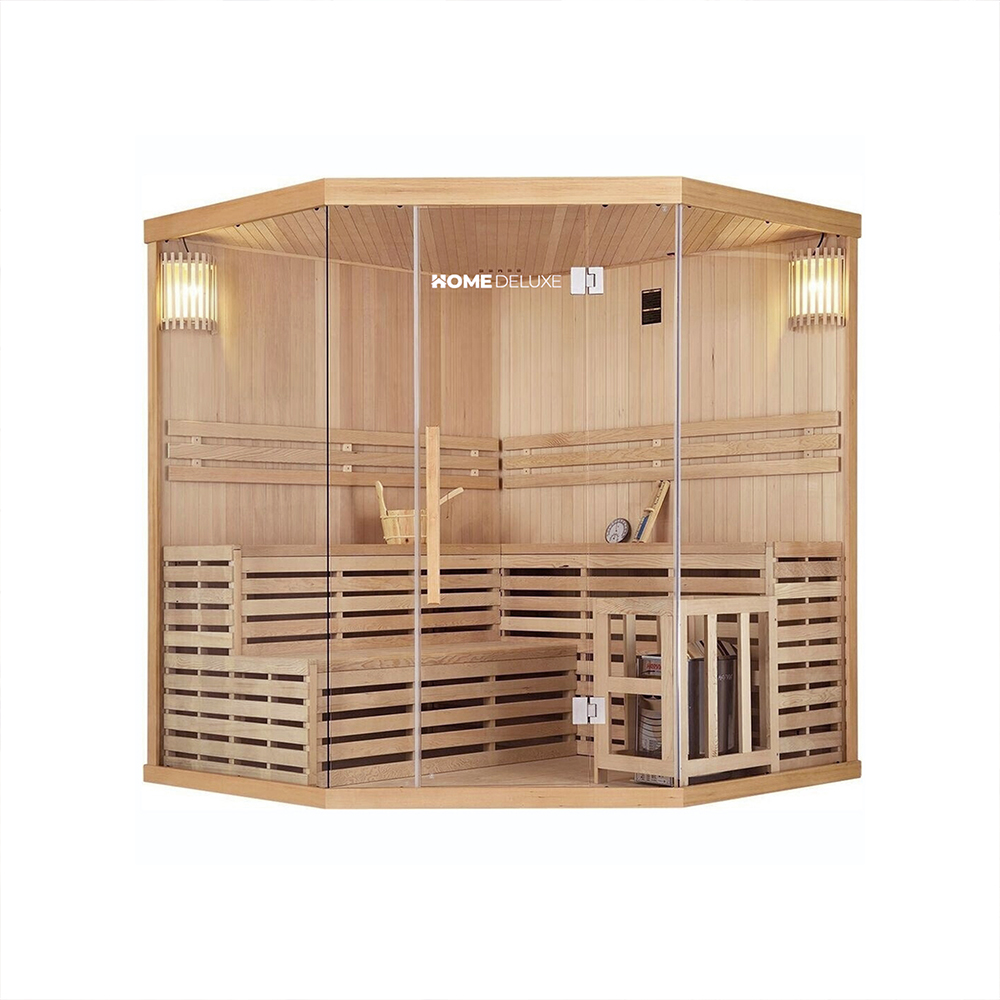 Home Deluxe - Sauna traditionnel skyline big xl - 200 x 200 cm pour 6 personnes