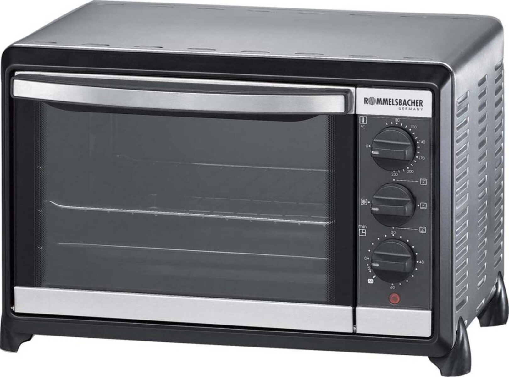 Rommelsbacher Grigio Chiaro Minibackofen "Bg 1055/E", Silber (Silberfarben), B:43cm H:28cm T:33,5Cm, Minibacköfen, Minibackofen - Image 5