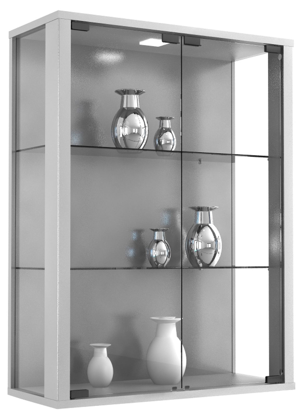 Hängevitrine   ¦ silber ¦ Maße (cm): B: 60 H: 80 T: 25.0 Schränke > Vitrinen - Sconto - Image 5