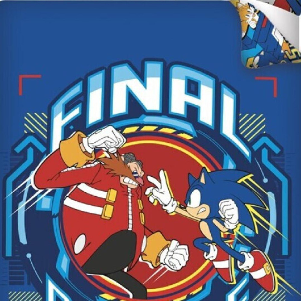 Parure de lit réversible Sonic - -Final Battle- - 140 cm x 200 cm