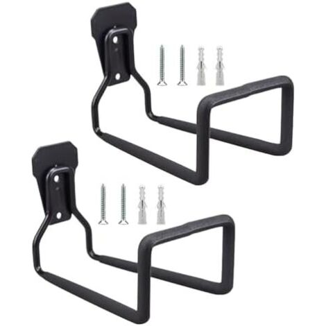 Crochets muraux pour outils et câbles, support garage atelier antirouille, lot de 2