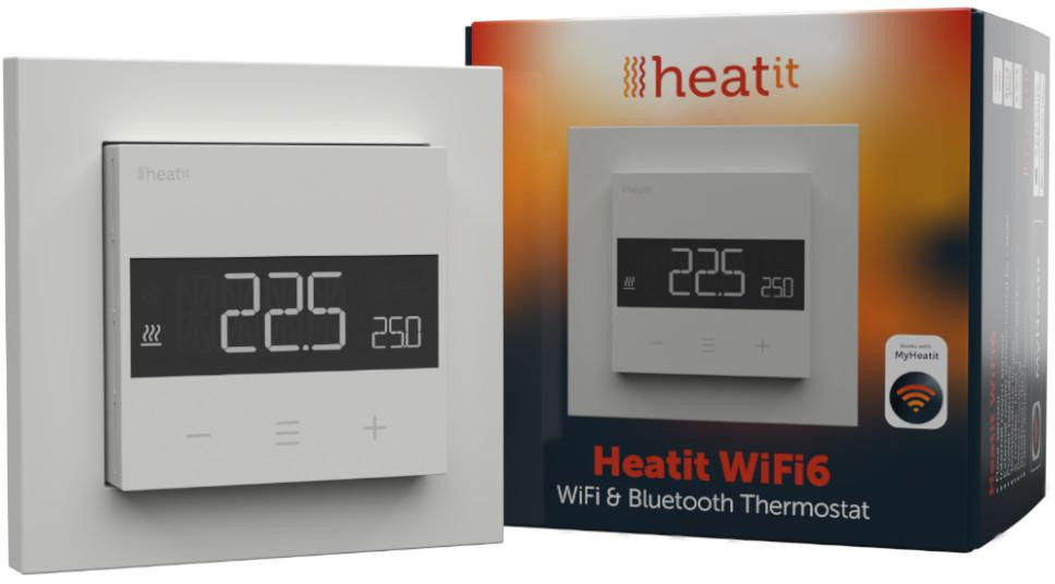 Heatit Wifi6 Weiß Ral 9003 Wlan-thermostat 3600w 16a