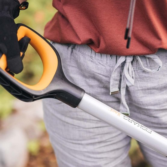 FISKARS Spaten »Xact+«, Arbeitsbreite: 19,2 cm, Material Werkzeug: Borstahl - silberfarben - Image 4