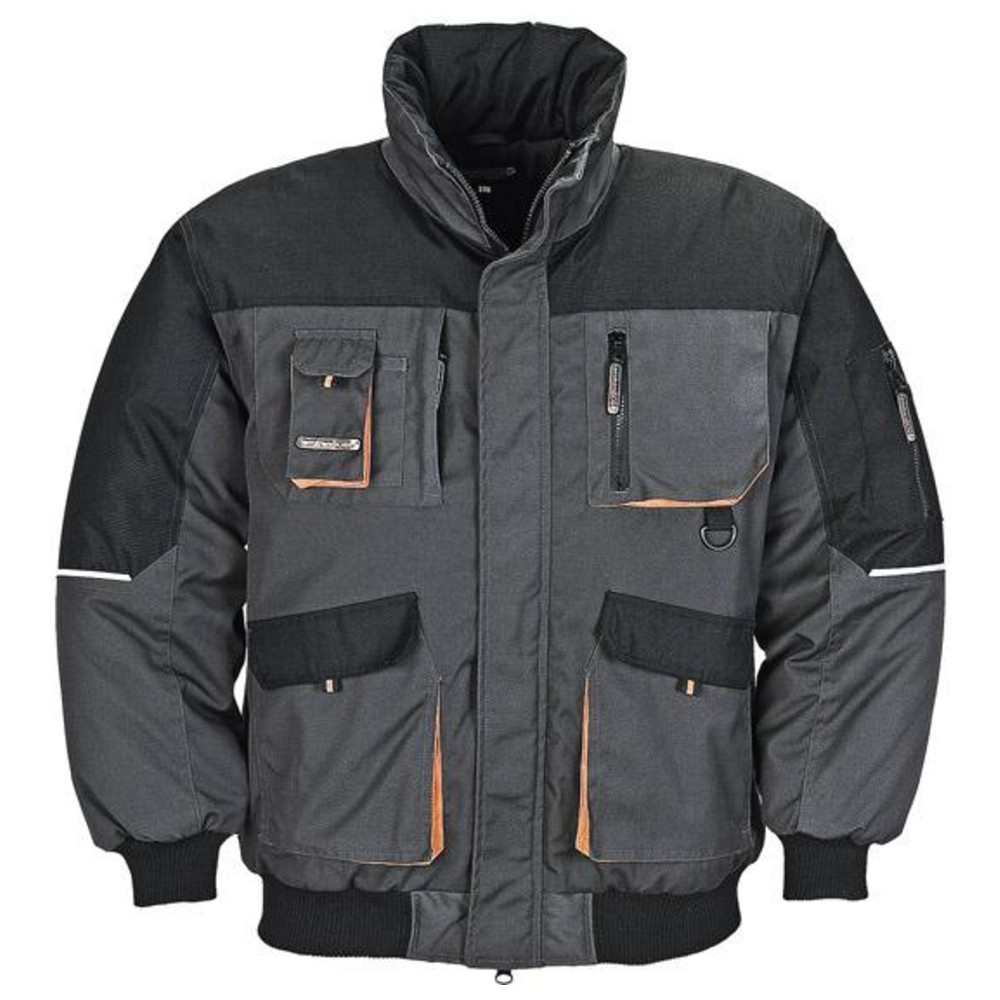 Terratrendjob - Terratrend Pilotenjacke 4629 Gr. L Dunkelgrau - Dunkelgrau