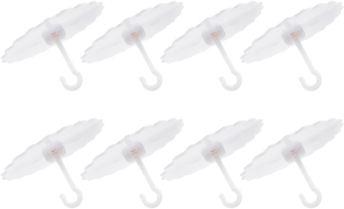 Crochets adhésifs pour ciel de lit et moustiquaire, fixation sans perçage, lot de 8