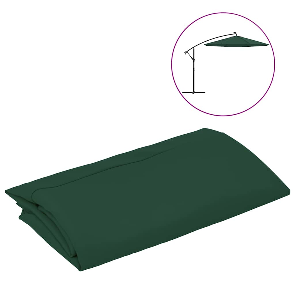 Vidaxl Grün Ersatzbezug Für Ampelschirm 350 Cm