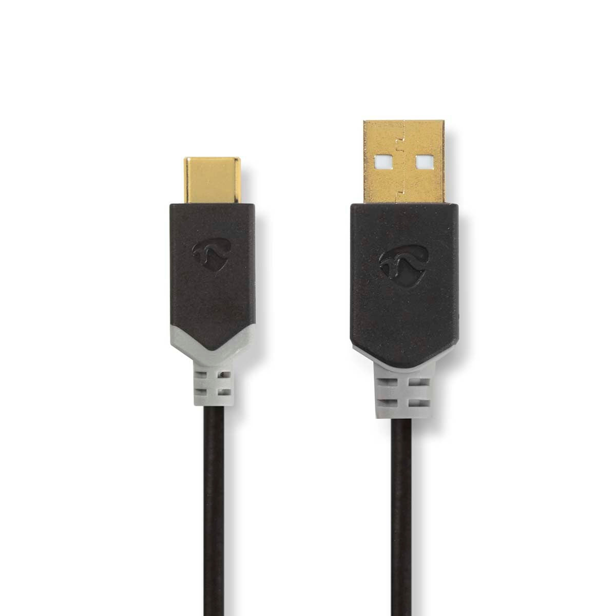 Nedis USB-Kabel USB 2.0 USB-A Stecker USB-C™ Stecker 480 Mbps Vergoldet 1.00 m rund (1 m, USB 2.0, 60 W), USB Kabel - Bild 4