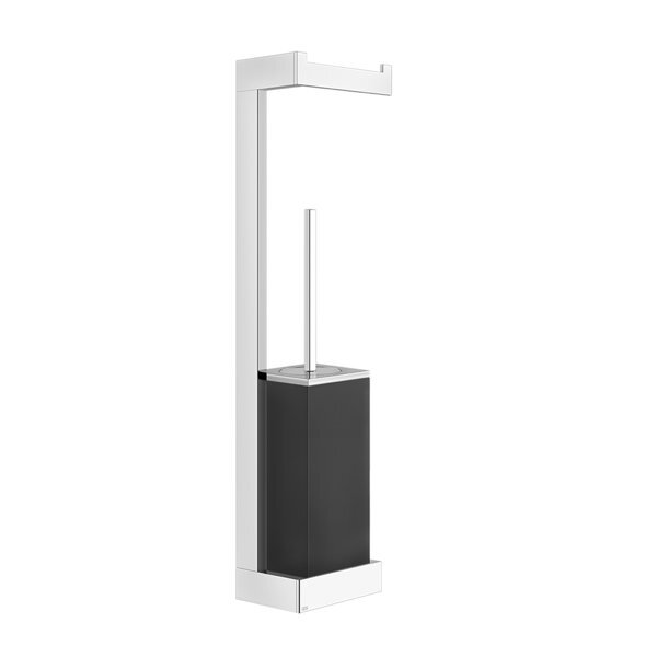 Gessi Bronze Duscharmatur + Badewannenarmatur, Rettangolo Accessoires Kombination Mit Papierrollenhalter Und Toilettenbürstengarnitur Schwar - Image 3