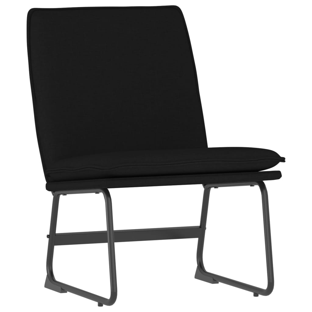 Lounge Chair Black 52x75x76 Cm Fabric Vidaxl