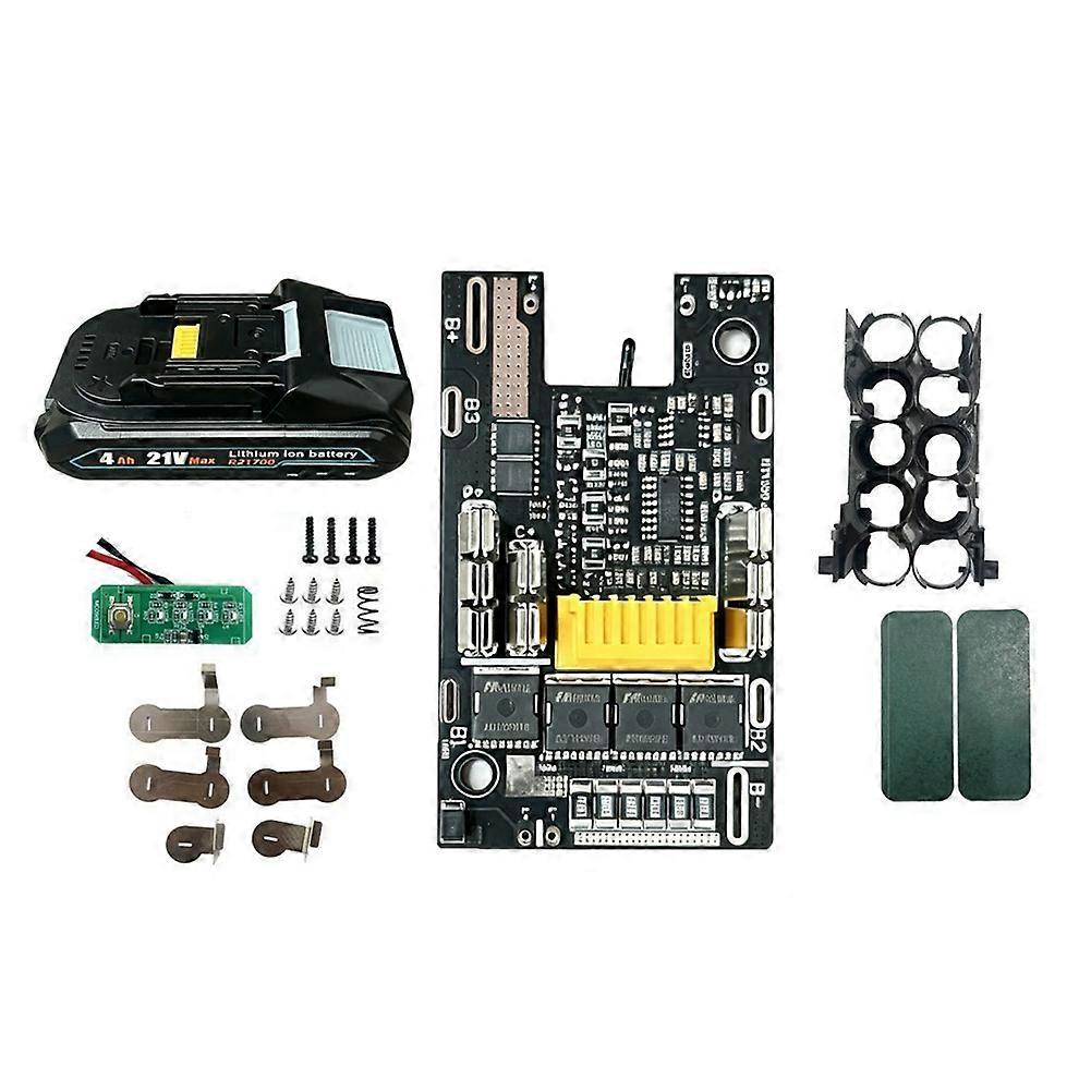 Boîtier de batterie 5 cellules 21700 avec carte de protection 4MOS, charge rapide 9A