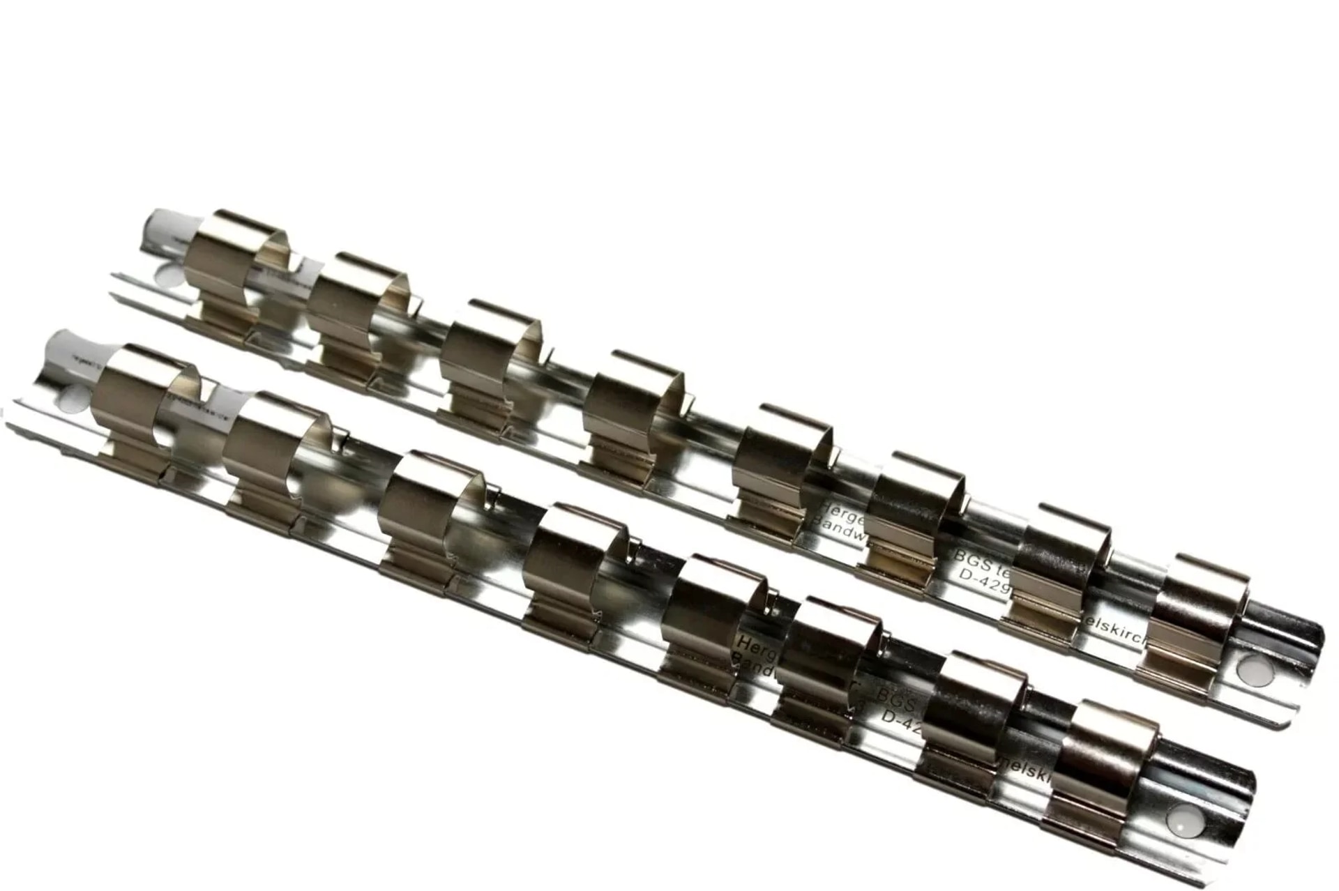 Boni-Shop® Stecknuss Schiene 3/8 Zoll, Aufsteckschiene Mit 8 Clips