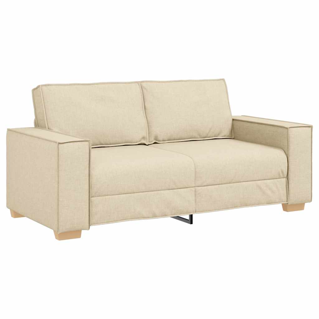 4104987 2-seater Sofa Cream 180x78x84 Cm Fabric Vidaxl