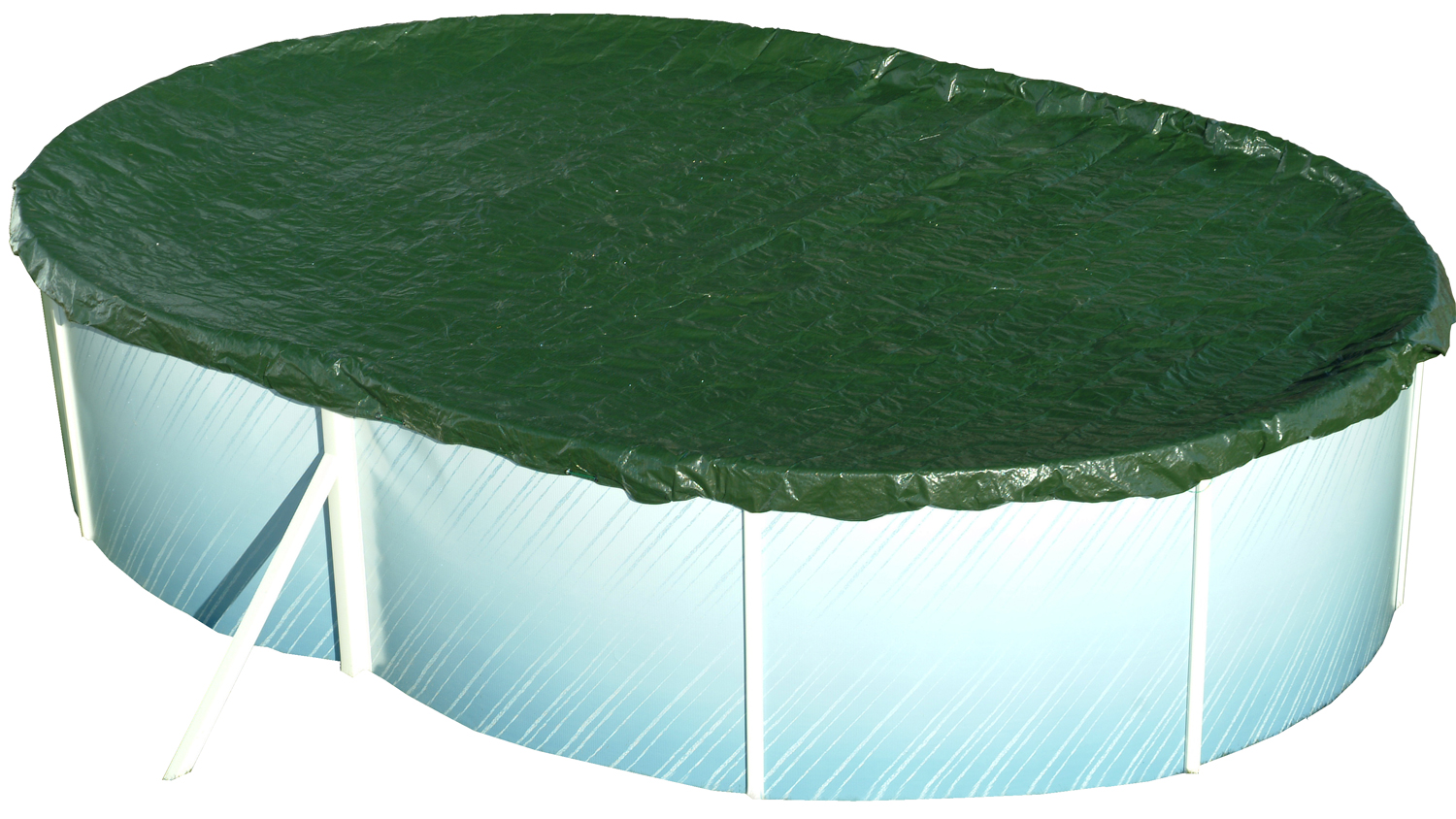 Steinbach Blau - Abdeckplane 'Extra' Für Ovale Swimming Pool Stahlwandbecken, 550 X 360 Cm