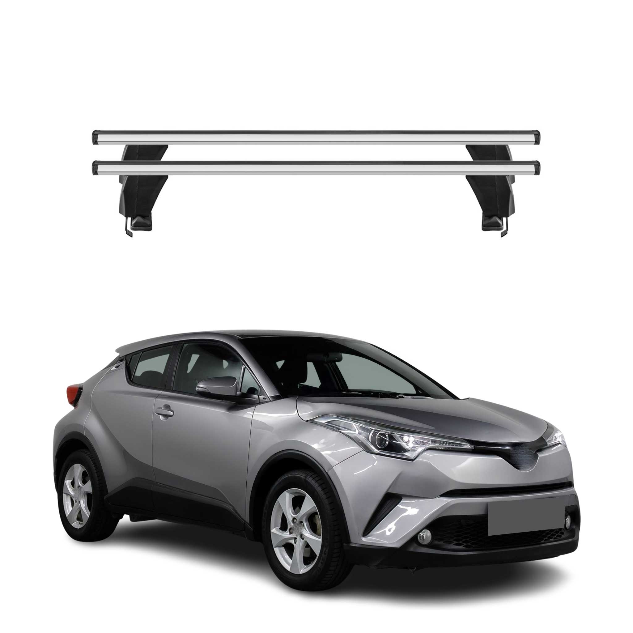 Omac Dachträger Querträger Alu Für Toyota C-Hr I 2016-2023 – Abschließbar – T-Nut – City-Crash-Getestet – Max. 50 Kg Silber 8698797459686