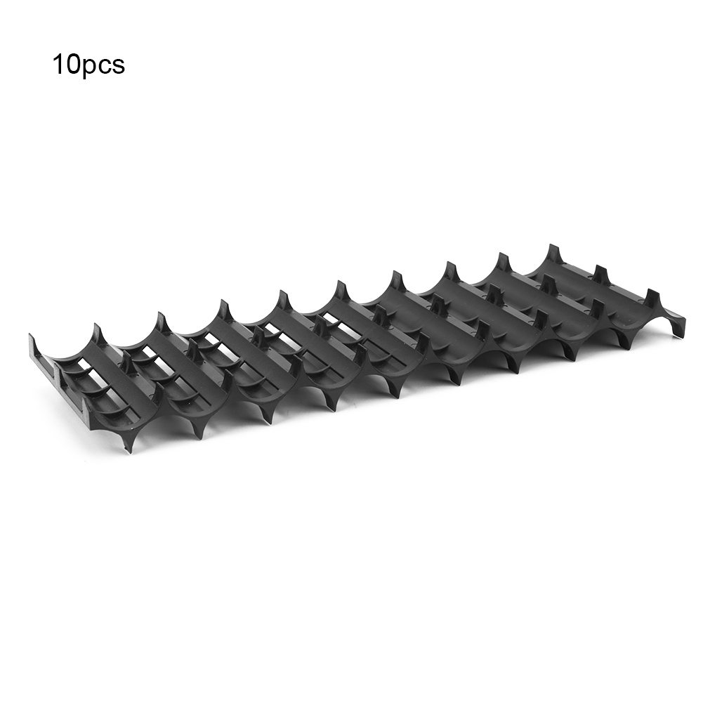 Support de rangement pour piles 21700 en résine ABS, 218 mm, découpable, lot de 10