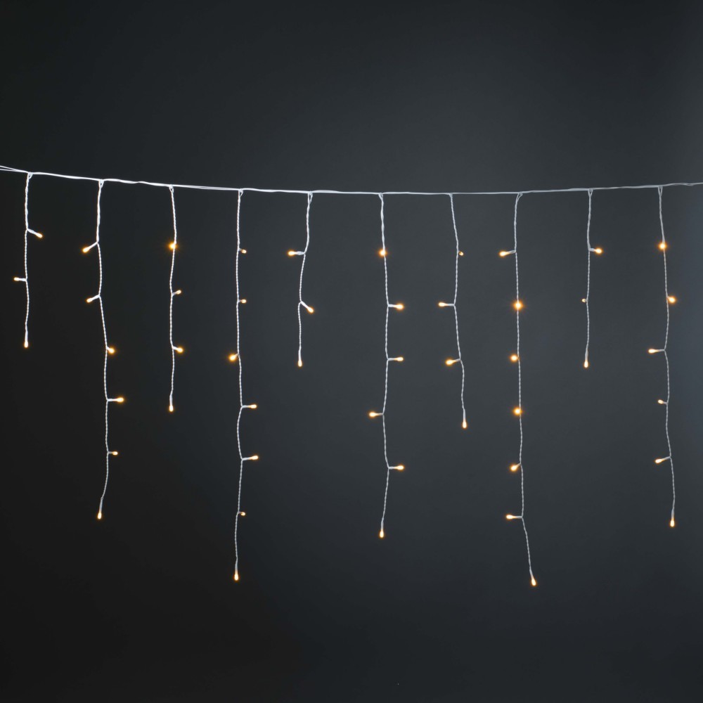 Konstsmide Gelb Lichtervorhang-Eisregen Außen 230 V/50 Hz Eek: E (A - G) 200 Led Bernstein (L X B X H) 1