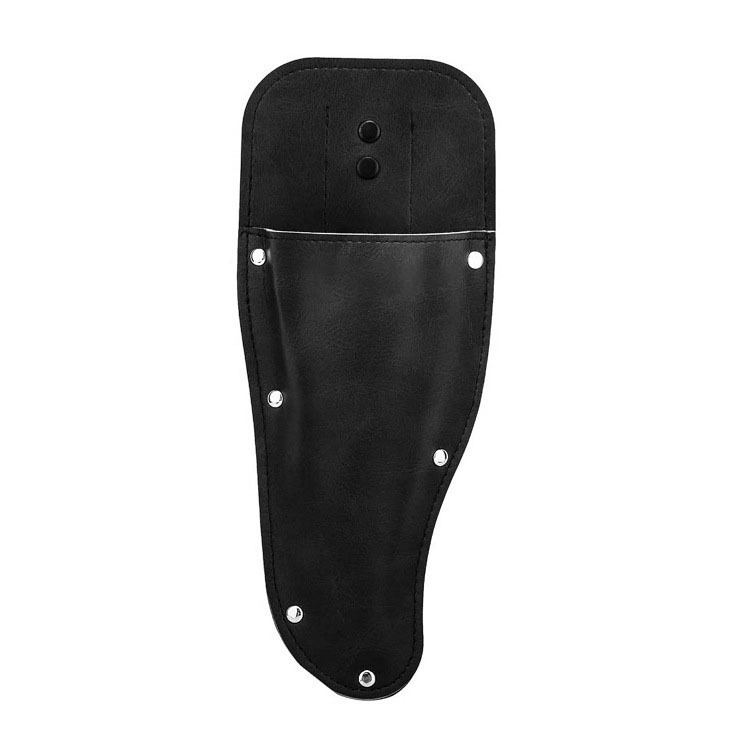 Étui porte-outils en cuir PU noir, attache métallique pour ceinture, lot de 2