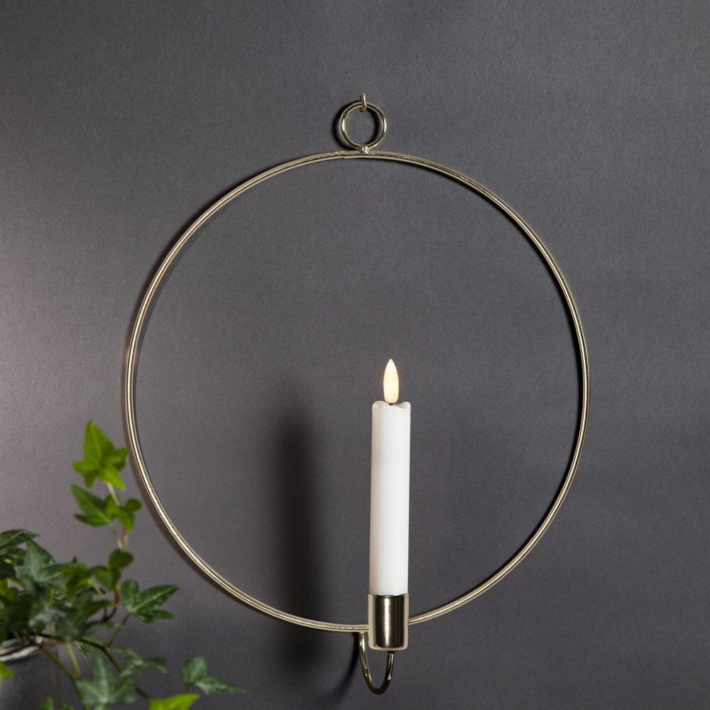 Best Season Braun Led-Kerze "Flamme Mit Ring