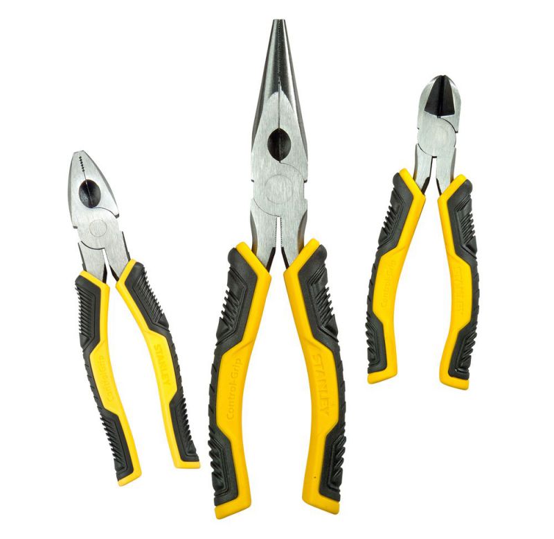 Stanley Schwarz Zange, Zangenset Controlgrip, 3Teilig (300 Mm) - Image 2