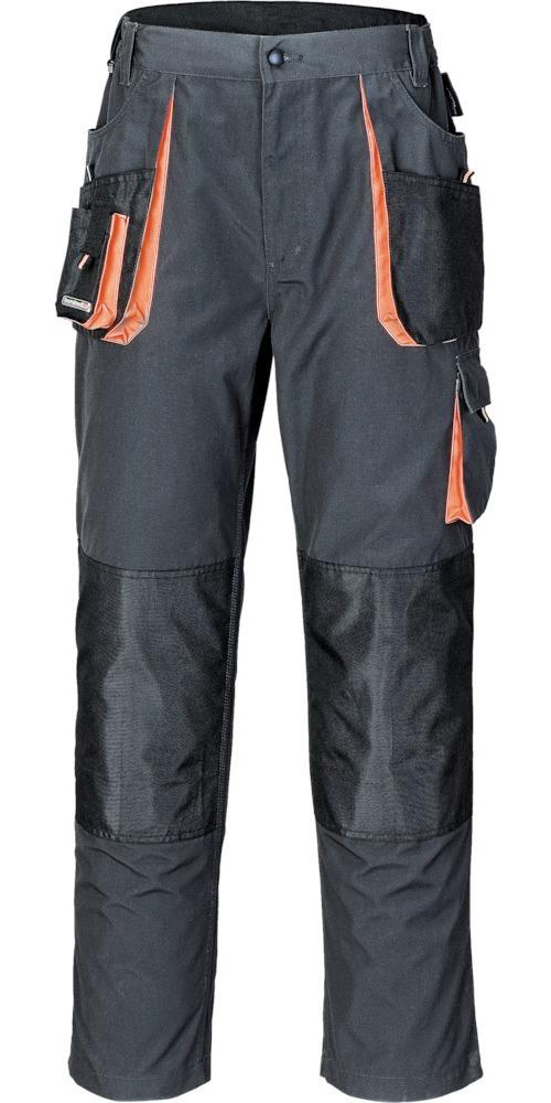 Herrenhose Gr.56 Dunkelgrau/schwarz/orange