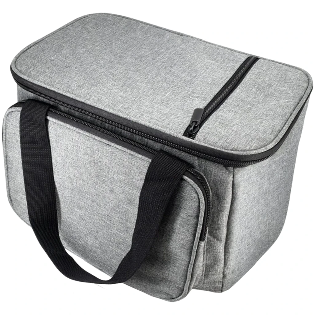 Housse de transport rembourrée pour presse à chaud à mugs, mousse EPE 5 mm, polyester 300D, gris