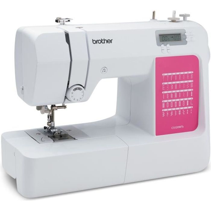 Elektronische Nähmaschine Brother Cs120wts - Lcd-bildschirm - Led - Geschwindigkeit 750 Stiche/min.