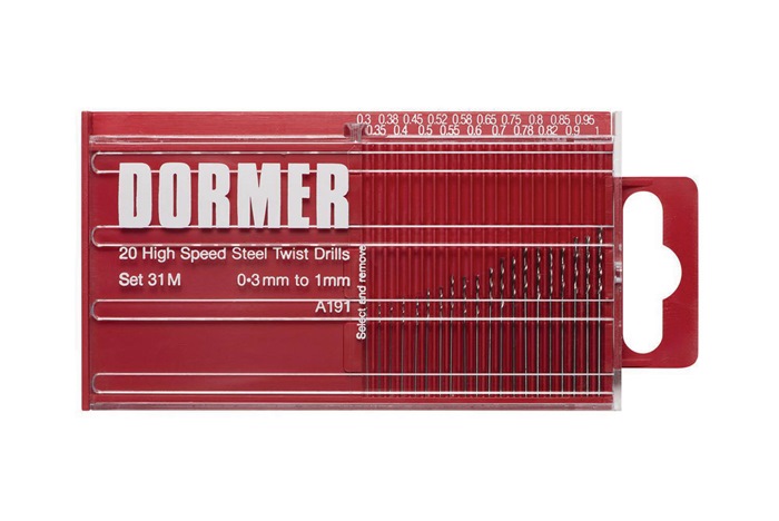 Dormer A19131m Spiralbohrer-Satz A191 / 31M Din 338 Typ N Nenn-Ø 0,3-1,0X0,5 Mm - Bild 3