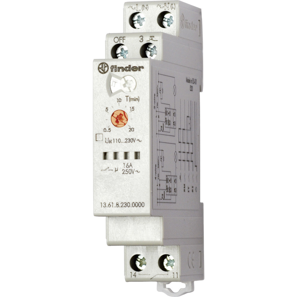 Finder 13.61.8.230.0000 13.61.8.230.0000 Zeitrelais Multifunktional 230 V/Ac 1 St. Zeitbereich: 30 S