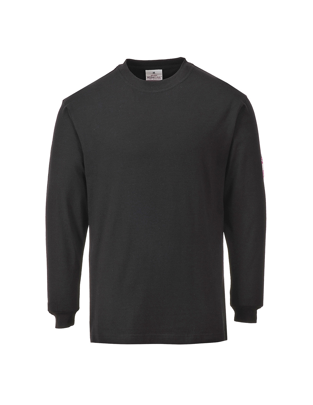 Langarm-t-shirt Flammenbeständig Und Antistatisch Farbe, Schwarz Größe Xl - Portwest