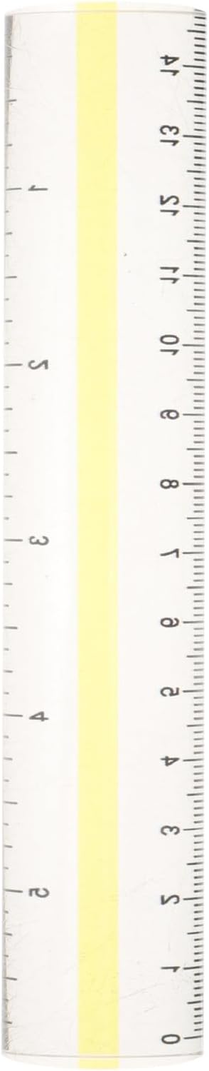 Règle de lecture en acrylique transparent jaune avec loupe de précision, bandes de lecture guidée, pour petits caractères et textes bibliques