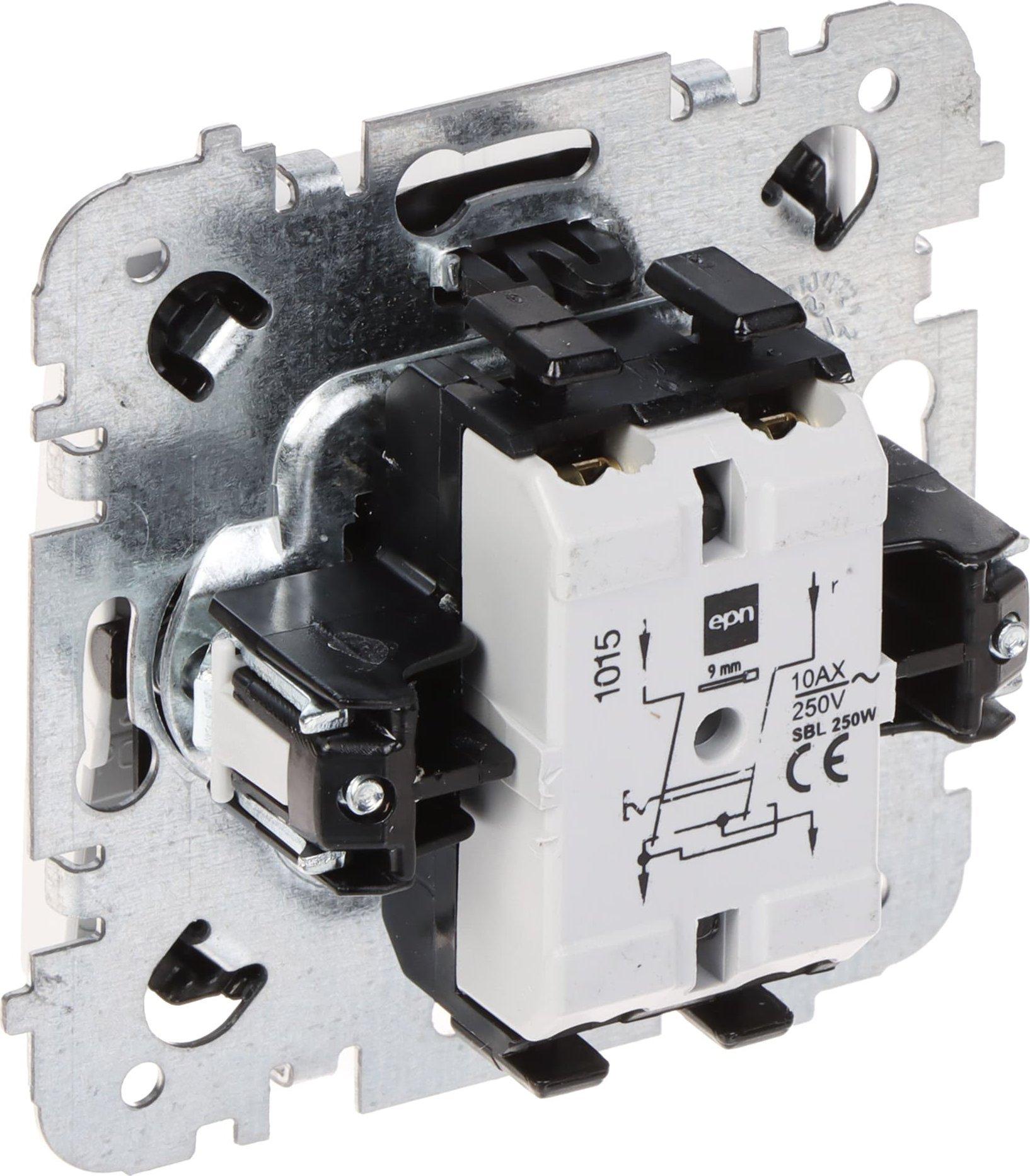 Elektroplast Santra Unterputz-Kreuzverbinder Ohne Rahmen, Weiß 4115-10