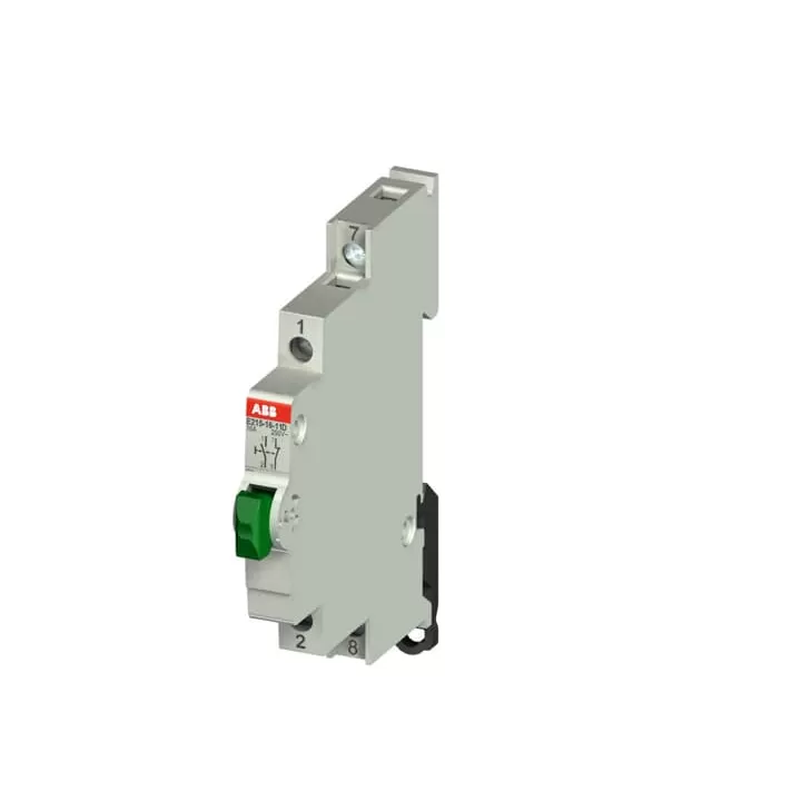 ABB Druckknopf grün 16A 250V 1S/Ö DPST DIN, Schalter + Taster, Grün - Bild 5