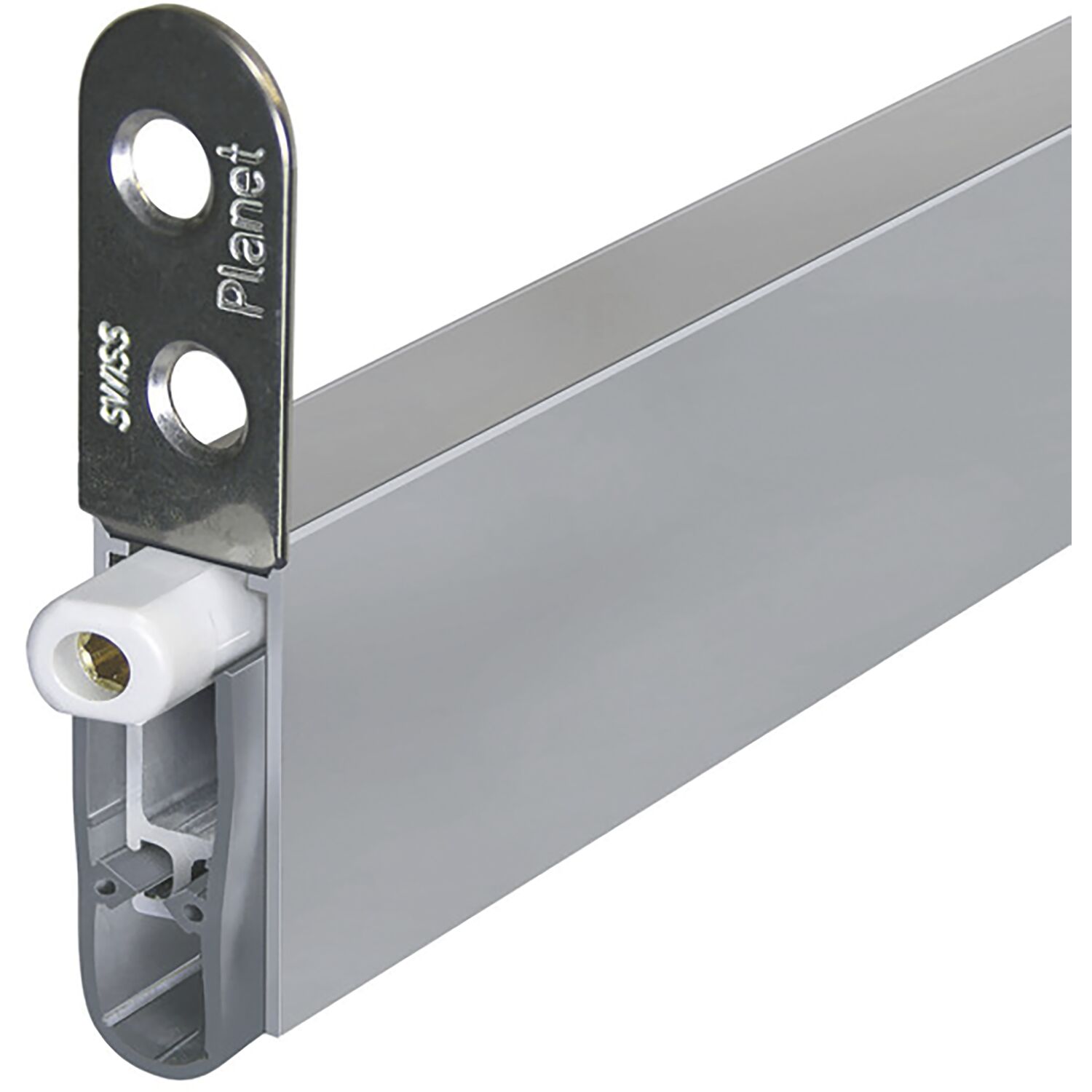 Planet - Türdichter Hs-Fh-Rd Zugluftstopper Für Drehtüren Länge 585Mm Aluminium Natur