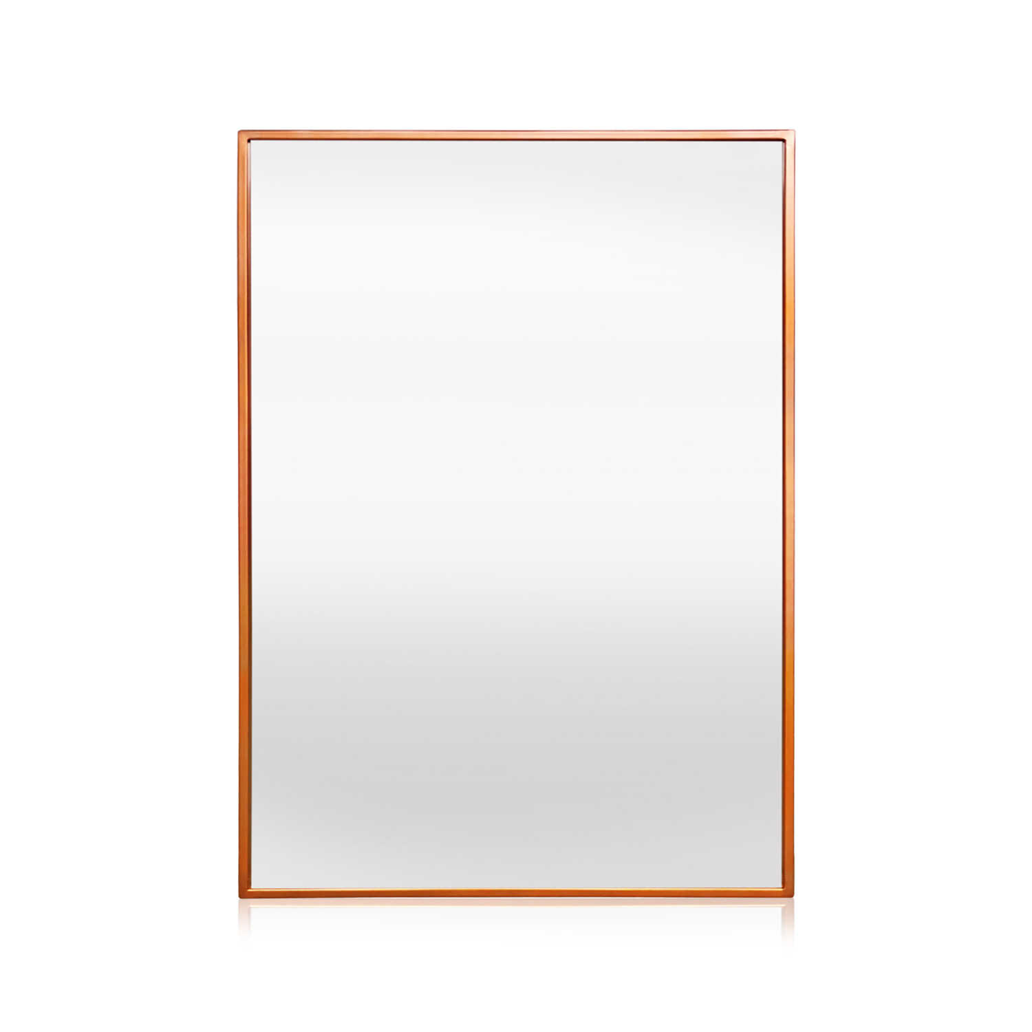 Casa Chic - Elegance By Wandspiegel Aus Metall - 50 X 70 Cm - Galvanisiertes Metall - Ideal Für Badezimmer Und Wohnzimmer - Rose Gold