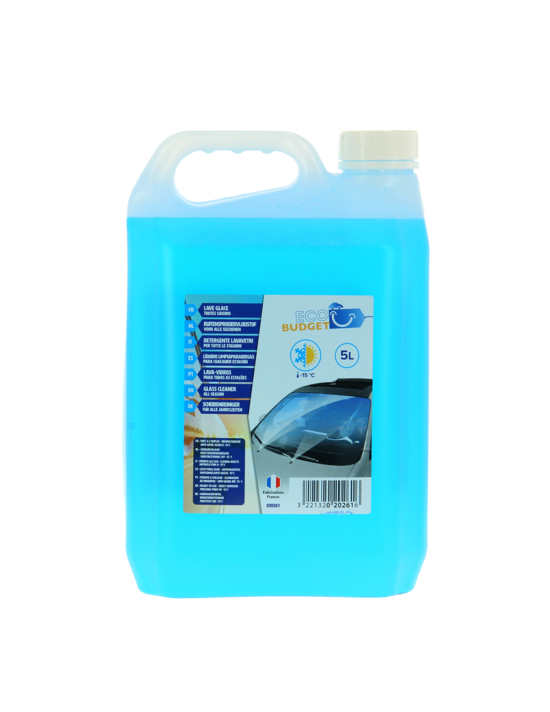 Eco Budget Scheibenreiniger Ganzjahres. 5 Liter - Budget